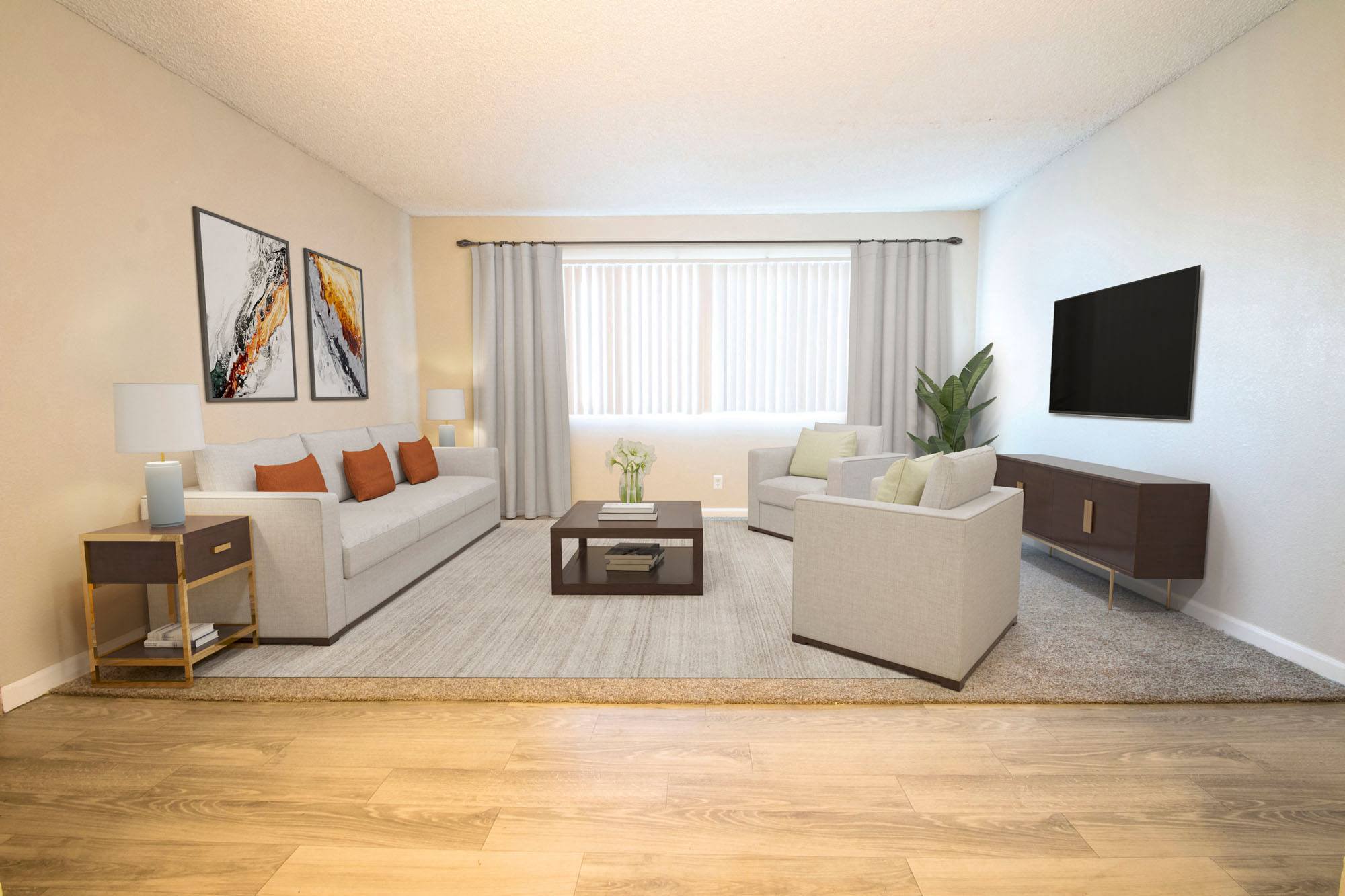 Spacious Two Bedroom Floor Plan